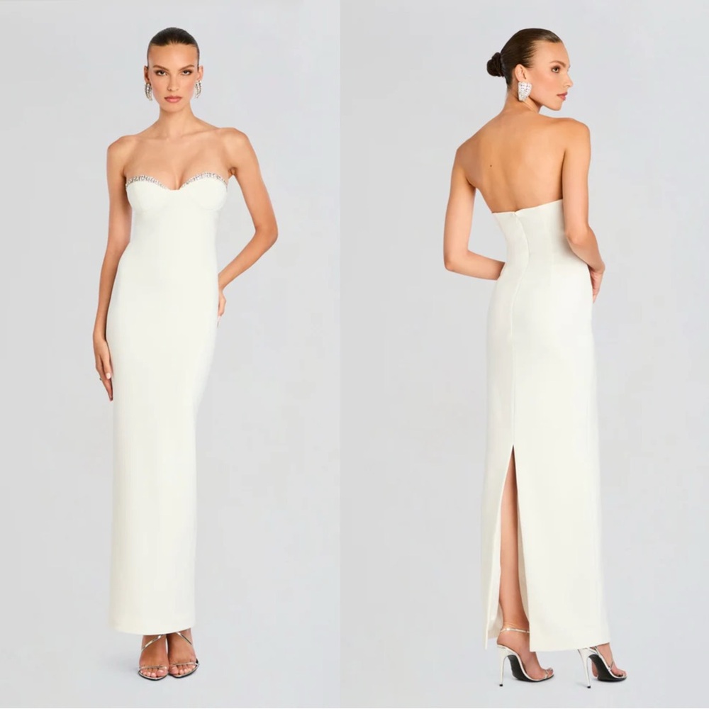 RETROFETE Jessalyn Dress - White/Silver - L